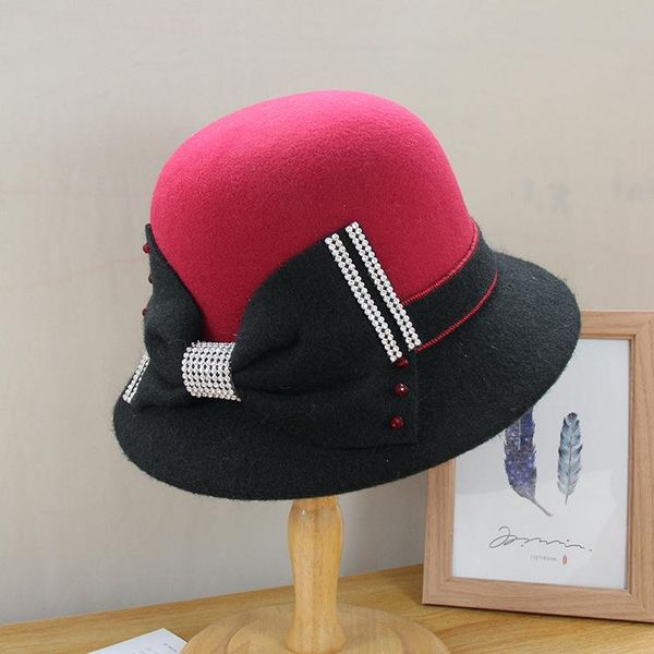 stingy brim hats mingli tengda temperament bow stitched woolen wool hat warm basin cap elegant versatile round women's fascinator fedor, Blue;gray
stingy brim hats mingli tengda temperament bow stitched woolen wool hat warm basin cap elegant versatile round women's fascinator fedor, Blue;gray