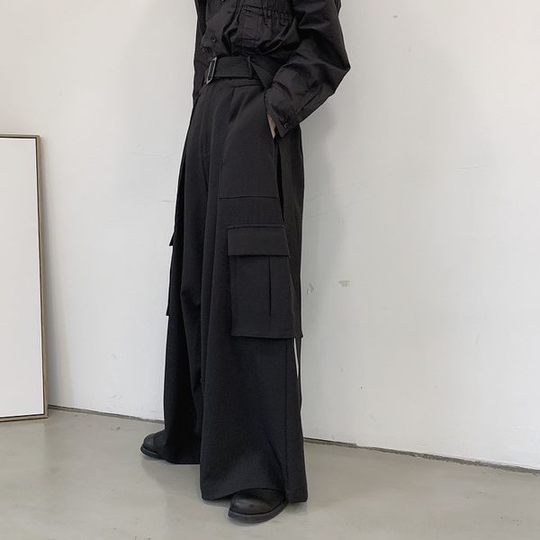 new yamamoto style dark work wide leg pantsblack loose straight tube men's multi pocket work clothes wide leg pants skirt pants tbllf, Blue
new yamamoto style dark work wide leg pantsblack loose straight tube men's multi pocket work clothes wide leg pants skirt pants tbllf, Blue