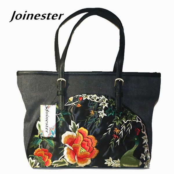 women's vintage flower embroidered canvas shoulder bag fashion large size casual handbag tote soft handle versatile travel bag
women's vintage flower embroidered canvas shoulder bag fashion large size casual handbag tote soft handle versatile travel bag