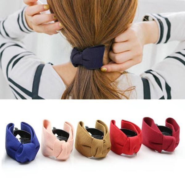 hair clips 1pc retro fabric bow ponytail buckle banana barrettes accessories for fashion women 6 color
hair clips 1pc retro fabric bow ponytail buckle banana barrettes accessories for fashion women 6 color
