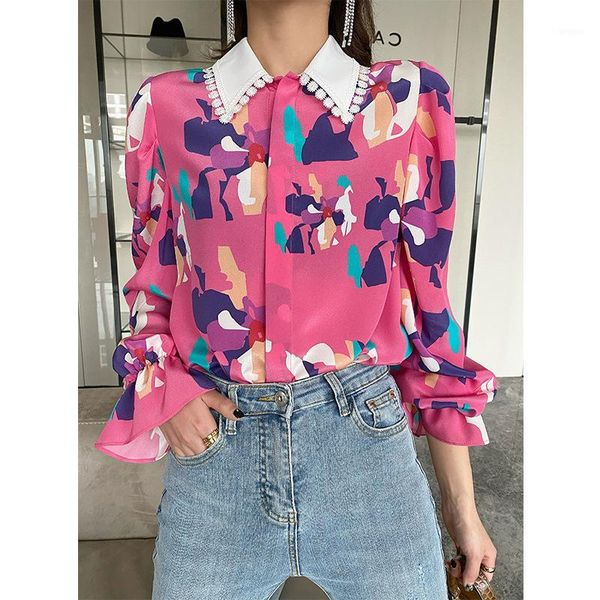 new elegant women blouse long sleeve turn down collar printing blouse female fashion slim shirts1, White
new elegant women blouse long sleeve turn down collar printing blouse female fashion slim shirts1, White