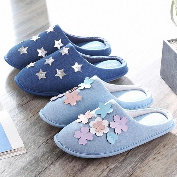luxury blue denim flower house women cotton slippers winter warm plush bedroom couples shoes soft indoor ladies fur slippers #tx59, Black
luxury blue denim flower house women cotton slippers winter warm plush bedroom couples shoes soft indoor ladies fur slippers #tx59, Black