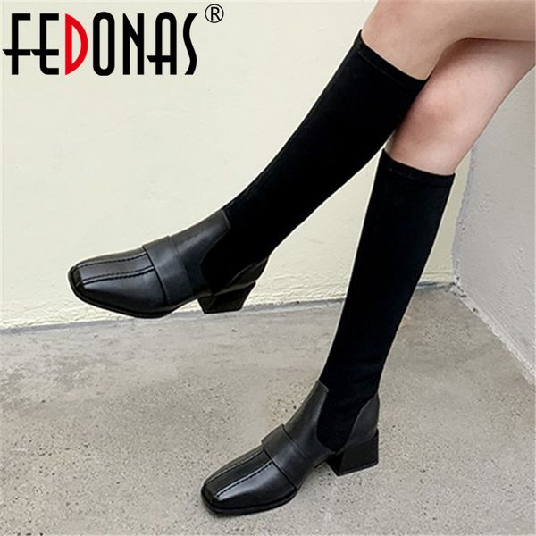 fedonas high boots women autumn winter warm party office basic shoes woman chunky heels women genuine leather knee high boots 1026, Black
fedonas high boots women autumn winter warm party office basic shoes woman chunky heels women genuine leather knee high boots 1026, Black