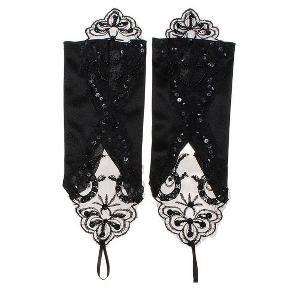 five fingers gloves lace fingerless long black beading stretch embroidered steampunk style retro gothic party costumes, Blue;gray
five fingers gloves lace fingerless long black beading stretch embroidered steampunk style retro gothic party costumes, Blue;gray