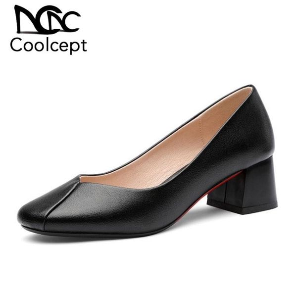coolcept shallow slip on women pumps thick heel shoes women high heels 2020 spring new casual party mujer footwear size 32-43, Black
coolcept shallow slip on women pumps thick heel shoes women high heels 2020 spring new casual party mujer footwear size 32-43, Black