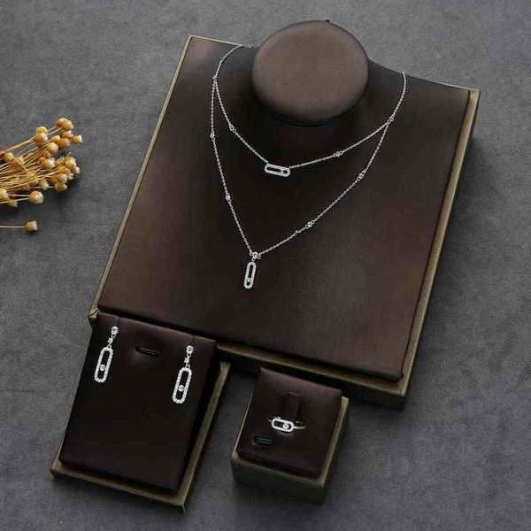 fashion exquisite necklace earrings ring set stackable necklace female girlfriend wife gift ladies fashion earrings jewlery set y220307, Silver
fashion exquisite necklace earrings ring set stackable necklace female girlfriend wife gift ladies fashion earrings jewlery set y220307, Silver