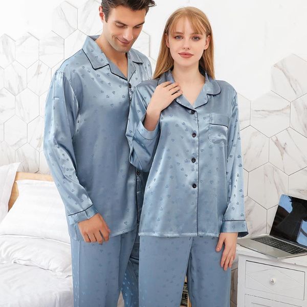 2 Piece Satin Silk Pajama Set Men Women Jacquard Sleepwear Nightwear Long Sleeve Pajamas Set Home Clothes Couple's Home Wear, Black;brown
2 Piece Satin Silk Pajama Set Men Women Jacquard Sleepwear Nightwear Long Sleeve Pajamas Set Home Clothes Couple's Home Wear, Black;brown