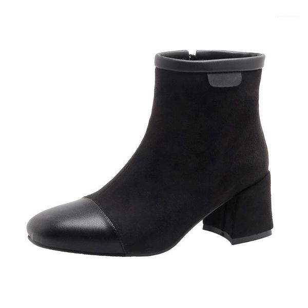 winter boots lady brand women's shoes zipper boots-women round toe 2020 fashion low mid calf high heel mid-calf rubber1, Black
winter boots lady brand women's shoes zipper boots-women round toe 2020 fashion low mid calf high heel mid-calf rubber1, Black