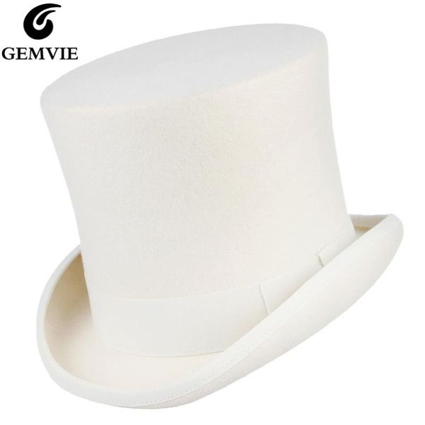 gemvie 17cm 100% wool felt white hat costume fedora cylinder hat for women/men er mad hatter party magician, Blue;gray
gemvie 17cm 100% wool felt white hat costume fedora cylinder hat for women/men er mad hatter party magician, Blue;gray