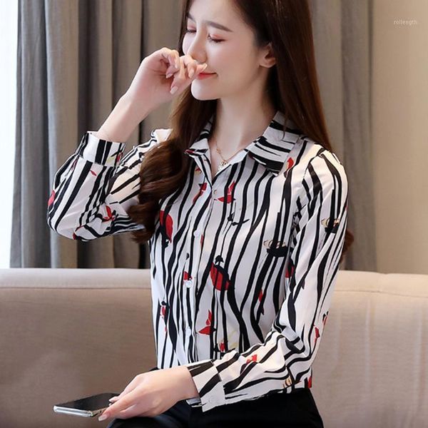 korean fashion women shirts woman print blouse plus size woman long sleeve striped shirt blusas mujer de moda 2020 women 1, White
korean fashion women shirts woman print blouse plus size woman long sleeve striped shirt blusas mujer de moda 2020 women 1, White