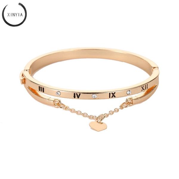 bangle luxury bracelets stainless steel bangles female heart bracelet tassel with roman numerals, Black
bangle luxury bracelets stainless steel bangles female heart bracelet tassel with roman numerals, Black