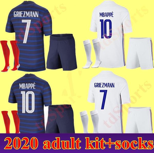 2021 men kit france soccer jersey full uniform set with socks kits 21 22 mbappe kante pogba griezmann football shirts, Black
2021 men kit france soccer jersey full uniform set with socks kits 21 22 mbappe kante pogba griezmann football shirts, Black