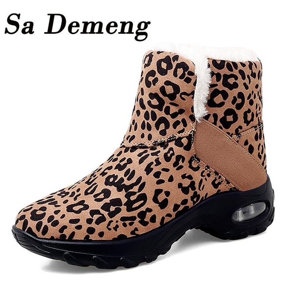 leopard print snow boots women faux suede woman's winter boots ladies shoes keep warm cushion sole plush shoes plus big size, Black
leopard print snow boots women faux suede woman's winter boots ladies shoes keep warm cushion sole plush shoes plus big size, Black