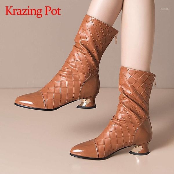 boots krazing pot plus size european style pointed toe strange med heel winter shoes keep warm classic elegant ankle l601, Black
boots krazing pot plus size european style pointed toe strange med heel winter shoes keep warm classic elegant ankle l601, Black