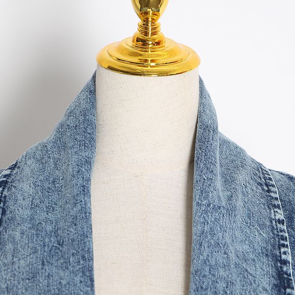 2021 new long autumn jacket turn-down collar half sleeve bat casual blue spot open denim woman's coat hgv2, Black;brown
2021 new long autumn jacket turn-down collar half sleeve bat casual blue spot open denim woman's coat hgv2, Black;brown