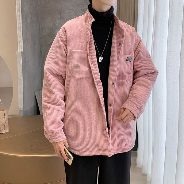 winter ins tide brand thickened corduroy cotton padded jacket men's trend versatile loose couple plush korean cotton padded jacket, Black
winter ins tide brand thickened corduroy cotton padded jacket men's trend versatile loose couple plush korean cotton padded jacket, Black