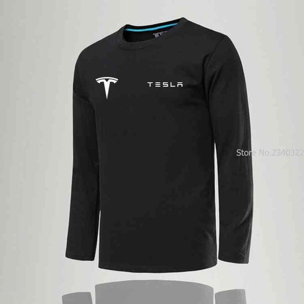 new fashion o-neck solid men tesla t-shirt casual long sleeve slim clothes cotton tee shirts, Black
new fashion o-neck solid men tesla t-shirt casual long sleeve slim clothes cotton tee shirts, Black