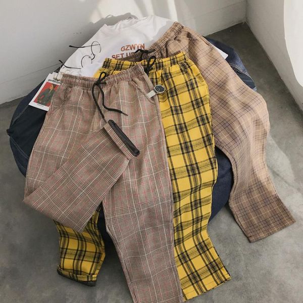 men's pants drop youth streetwear black plaid men joggers 2021 mens straight harem korean hip hop trousers plus size
men's pants drop youth streetwear black plaid men joggers 2021 mens straight harem korean hip hop trousers plus size