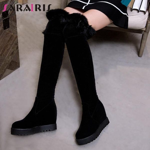 boots sarairis big size 34-43 ladies winter warm over the knee women platform height increasing high heels shoes woman, Black
boots sarairis big size 34-43 ladies winter warm over the knee women platform height increasing high heels shoes woman, Black