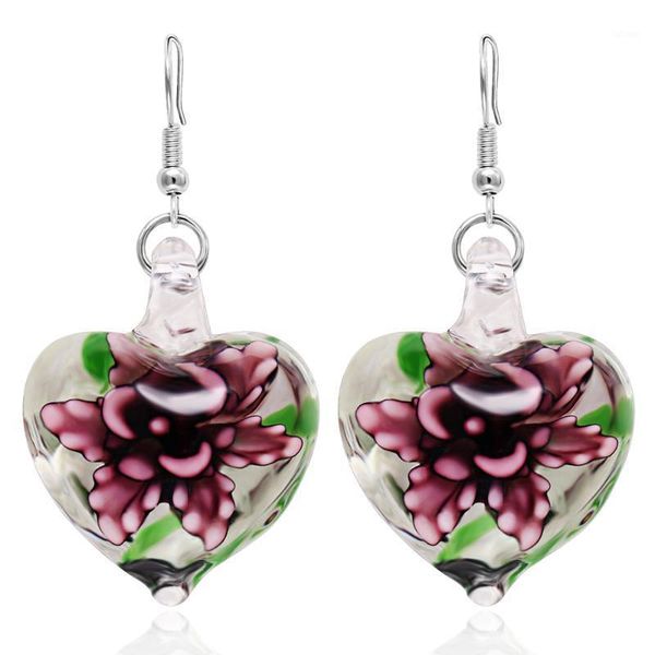 hf jel fashion handmade murano lampwork drop earrings for women glass jewelry women's peony flower glass earrings christmas gift1, Silver
hf jel fashion handmade murano lampwork drop earrings for women glass jewelry women's peony flower glass earrings christmas gift1, Silver