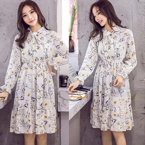 2020 autumn winter women casual midi dress chiffon shirt long sleeve vintage dresses vestidos for ladies floral polka dot, Black;gray
2020 autumn winter women casual midi dress chiffon shirt long sleeve vintage dresses vestidos for ladies floral polka dot, Black;gray
