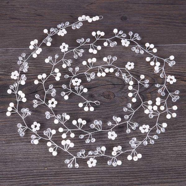 women 115cm long pearl flower headband white beads pearl hair bands bridal flower hairband wedding bride hair accessories bh, Golden;silver
women 115cm long pearl flower headband white beads pearl hair bands bridal flower hairband wedding bride hair accessories bh, Golden;silver
