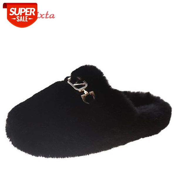 aphixta 2020 new home metal crystals buckle shoes women flip flop mules furry slides winter warm round toe indoor slippers #6z0x, Black
aphixta 2020 new home metal crystals buckle shoes women flip flop mules furry slides winter warm round toe indoor slippers #6z0x, Black