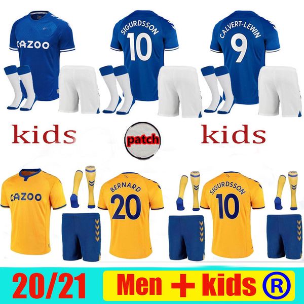 men kids everton 2020 2021 sigurdsson richarlison home soccer jersey kits 20 21 calvert-lewin walcott football shirts boys full set uniforms, Black;yellow
men kids everton 2020 2021 sigurdsson richarlison home soccer jersey kits 20 21 calvert-lewin walcott football shirts boys full set uniforms, Black;yellow