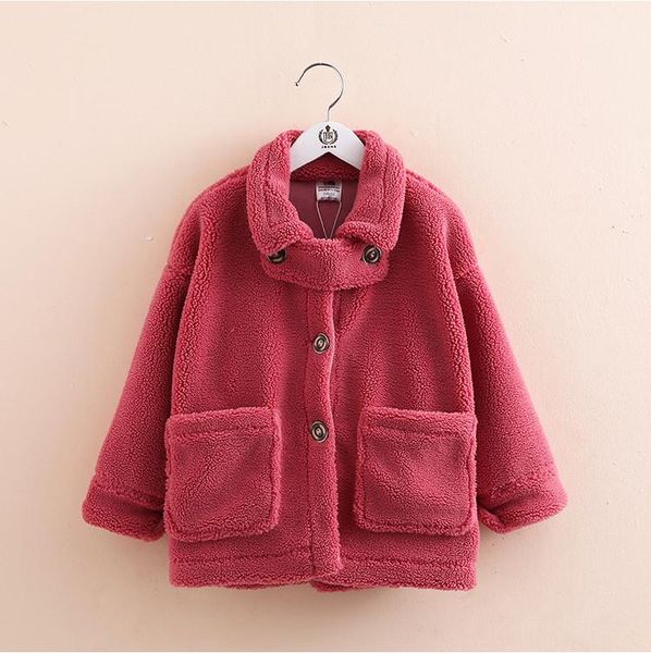 2021 new peach winter lamb wool coat for girls kids plus velvet jackets for 2-8 years olds thicken fleece pockets coats, Blue;gray
2021 new peach winter lamb wool coat for girls kids plus velvet jackets for 2-8 years olds thicken fleece pockets coats, Blue;gray