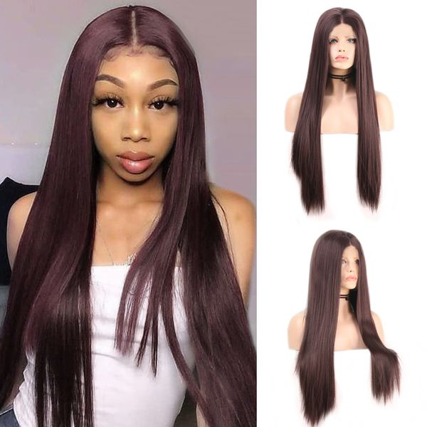 costume accessories long straight dark burgundy wigs middle part synthetic lace front wigs for women high temperature hair cosplay wig, Silver
costume accessories long straight dark burgundy wigs middle part synthetic lace front wigs for women high temperature hair cosplay wig, Silver