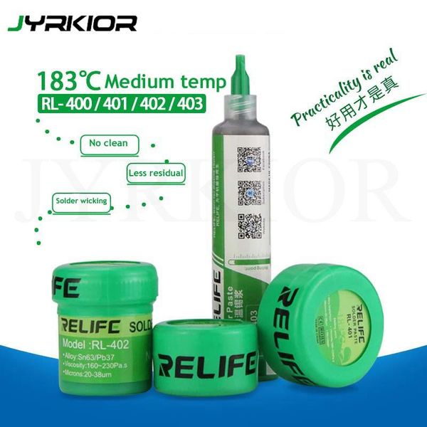 professional hand tool sets jyrkior relife 183 medium temperature no-clean solder paste flux rl-400/401/402/403 soldertin sn63/pb67 for sold
professional hand tool sets jyrkior relife 183 medium temperature no-clean solder paste flux rl-400/401/402/403 soldertin sn63/pb67 for sold