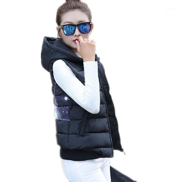 women's vests plus size 3xl autumn winter women vest 2021 fashion pattern down cotton short waistcoat streetwear casual cq22551, Black;white
women's vests plus size 3xl autumn winter women vest 2021 fashion pattern down cotton short waistcoat streetwear casual cq22551, Black;white
