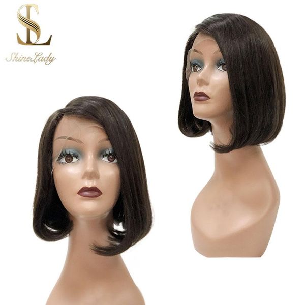 shinelady peruvian human hair straight lace part wigs 10 inch short wigs 1b# color straight remy human hair wig for black women, Black;brown
shinelady peruvian human hair straight lace part wigs 10 inch short wigs 1b# color straight remy human hair wig for black women, Black;brown