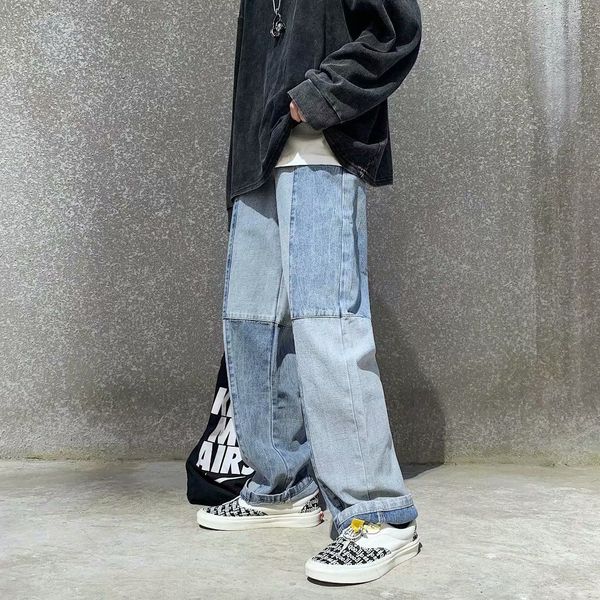 brim 2021 male pants new autumn fine pure retro reflective street splices relaxed jeans youth men's clothes wy7g, Blue
brim 2021 male pants new autumn fine pure retro reflective street splices relaxed jeans youth men's clothes wy7g, Blue