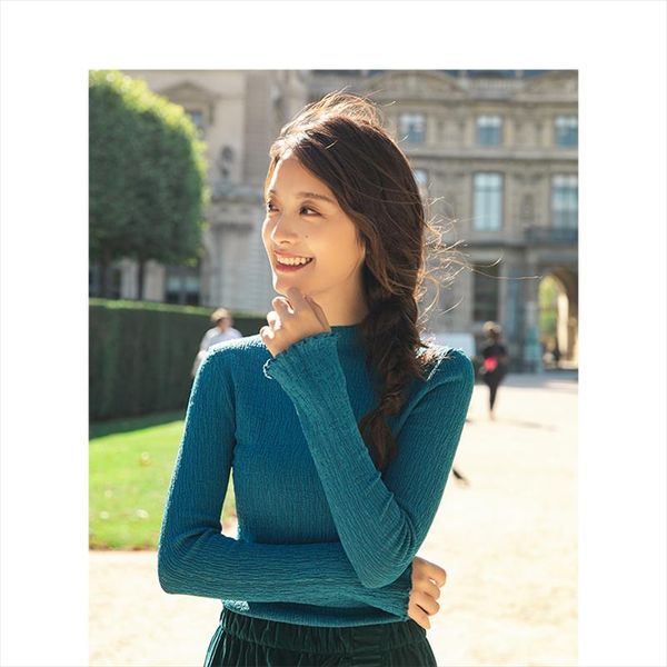 2020 spring new arrival stand collar all match fit shape basic style long sleeve women knitwear sweater, White;black
2020 spring new arrival stand collar all match fit shape basic style long sleeve women knitwear sweater, White;black
