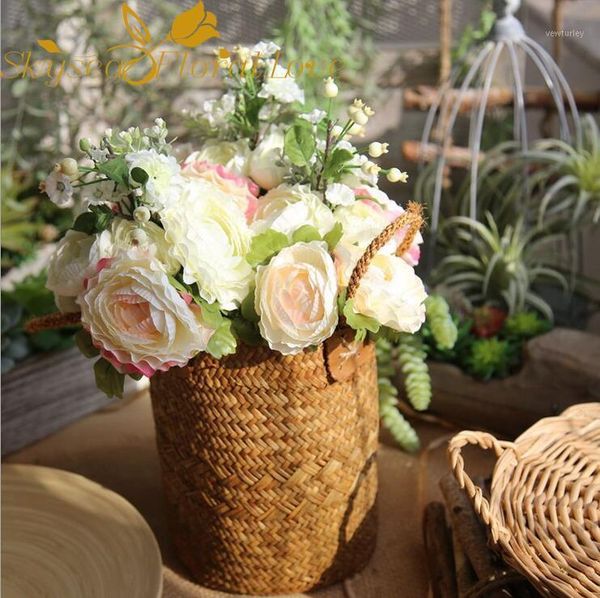 decorative flowers & wreaths artificial rose white pink silk for home decoration wedding bridal bouquet1
decorative flowers & wreaths artificial rose white pink silk for home decoration wedding bridal bouquet1