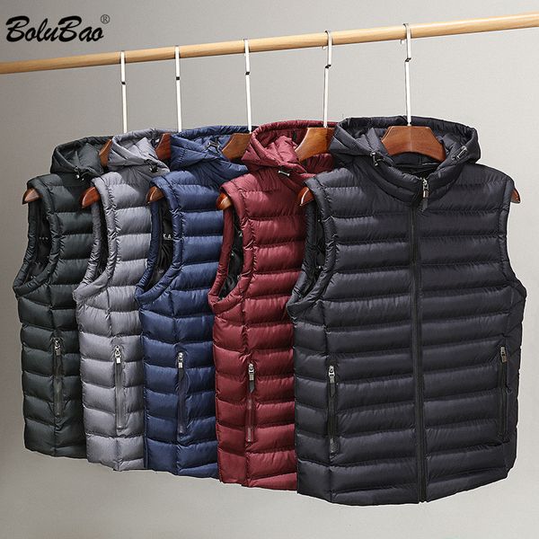 bolubao fashion men solid color hooded vest coat winter new men's warm vest trendy brand casual wild vest coats male 201126, Black;white
bolubao fashion men solid color hooded vest coat winter new men's warm vest trendy brand casual wild vest coats male 201126, Black;white