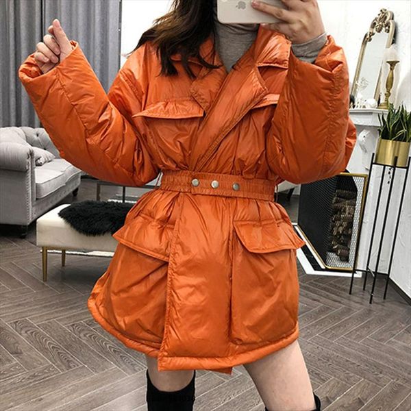 2020 new fashion coat winter jacket women 90% white duck down thick parkas warm sash tie up snow outwear female streetwear yrf89, Black
2020 new fashion coat winter jacket women 90% white duck down thick parkas warm sash tie up snow outwear female streetwear yrf89, Black