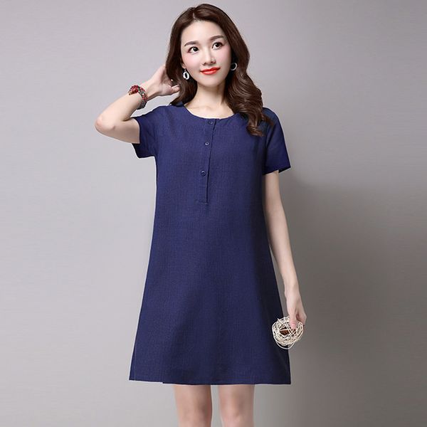 2021 new fine summer mini casual gowns red wine plus size 5xl blend cotton and linen dressed in women's clothes fy495 dq09, Black;gray
2021 new fine summer mini casual gowns red wine plus size 5xl blend cotton and linen dressed in women's clothes fy495 dq09, Black;gray
