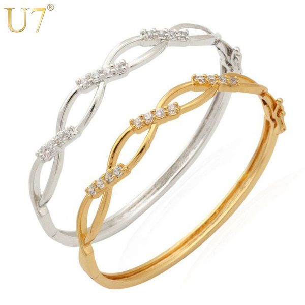 u7 модные luxury циркон браслеты мода ювелирные изделия золото / серебро цвет цирконий браслеты браслеты для женщин h418, Black
u7 модные luxury циркон браслеты мода ювелирные изделия золото / серебро цвет цирконий браслеты браслеты для женщин h418, Black