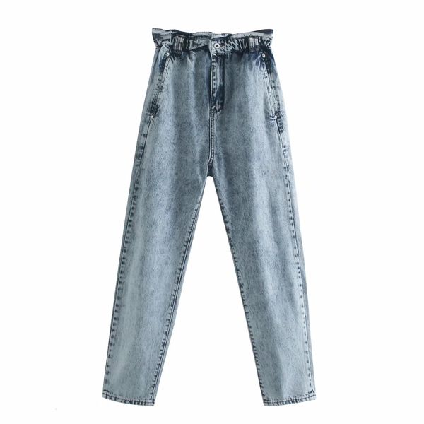 2021 new autumn easing bud high elastic waist wide-legged jeans haroun pants thin paper bag sq20, Blue
2021 new autumn easing bud high elastic waist wide-legged jeans haroun pants thin paper bag sq20, Blue