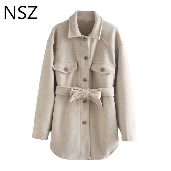 women's jackets nsz women oversized faux wool warm winter coat with belt elegant fashion ladies blend jacket outerwear, Black;brown
women's jackets nsz women oversized faux wool warm winter coat with belt elegant fashion ladies blend jacket outerwear, Black;brown