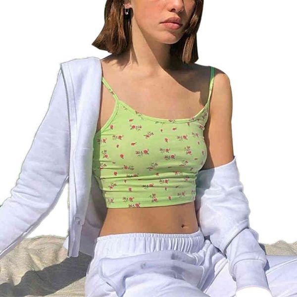 women girls floral print sleeveless sling slim cropped camis summer holiday fashion casual streetwear, White
women girls floral print sleeveless sling slim cropped camis summer holiday fashion casual streetwear, White