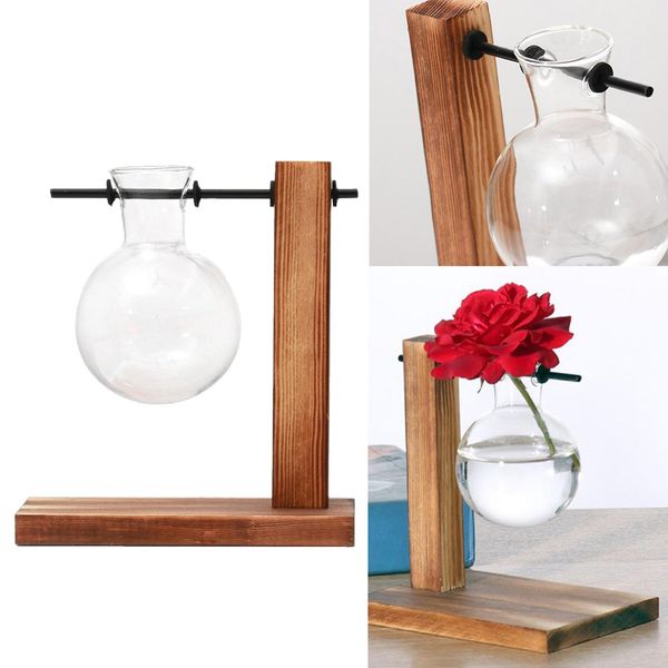 deskclear glass planter bulb vase with retro solid wooden stand, decorative plant terrarium for hydroponics plants home garden wedding
deskclear glass planter bulb vase with retro solid wooden stand, decorative plant terrarium for hydroponics plants home garden wedding