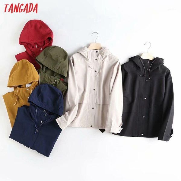 tangada women oversized trench coat 2020 autumn fashion elegant long sleeve ladies loose 6c181, Black;brown
tangada women oversized trench coat 2020 autumn fashion elegant long sleeve ladies loose 6c181, Black;brown