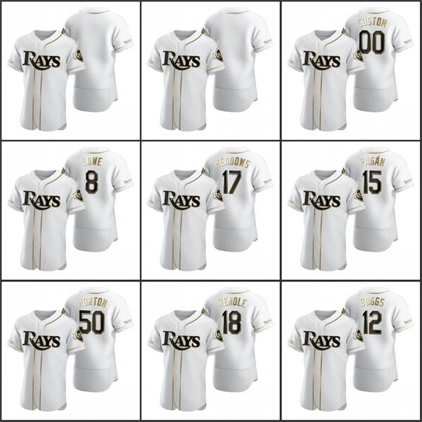 tampa\rbay\rrays men #12 wade boggs 17 austin meadows 4 blake snell custom women youth white authentic golden edition jersey, Blue;black
tampa\rbay\rrays men #12 wade boggs 17 austin meadows 4 blake snell custom women youth white authentic golden edition jersey, Blue;black