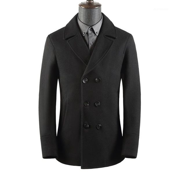 men's wool & blends classic style men's double breasted coat 2021 autumn winter fashion business jacket casual overcoat male brand, Black
men's wool & blends classic style men's double breasted coat 2021 autumn winter fashion business jacket casual overcoat male brand, Black