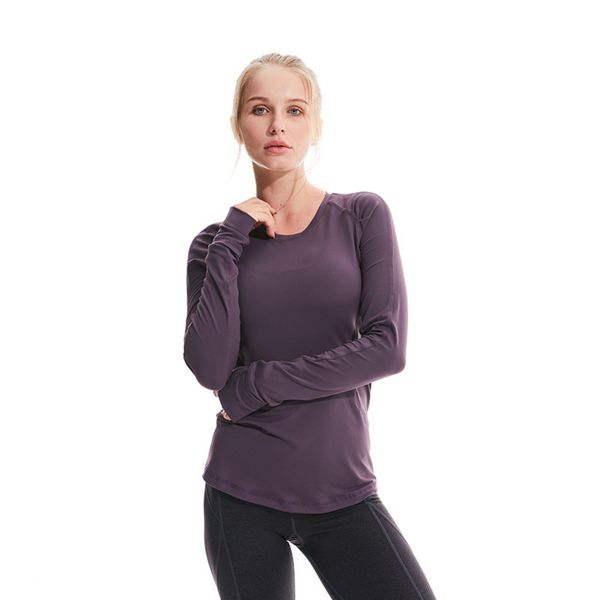 sleeve yoga suit long autumn winter t-shirt for women with thumb hole high elastic tights slim fit running fitness, Gray
sleeve yoga suit long autumn winter t-shirt for women with thumb hole high elastic tights slim fit running fitness, Gray