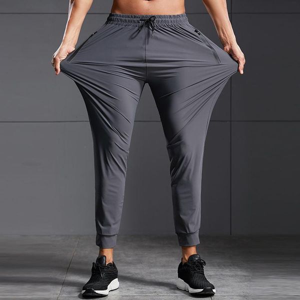 men's pants joggers men ice silk quick dry running jogging sweatpants bodybuilding training sport gym fitness trousers sportswear, Black
men's pants joggers men ice silk quick dry running jogging sweatpants bodybuilding training sport gym fitness trousers sportswear, Black