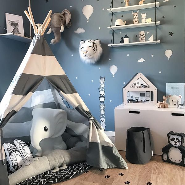 kids teepee play tent - 100% cotton canvas grey stripe children tipi playhouse with mat indoor outdoor toy boys girls baby gift 1020
kids teepee play tent - 100% cotton canvas grey stripe children tipi playhouse with mat indoor outdoor toy boys girls baby gift 1020